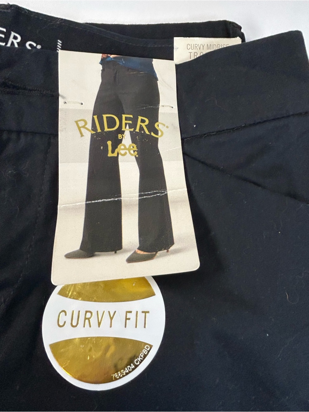 Riders by Lee Black Curvy-Fit Women's Trousers - Picture 2 of 8